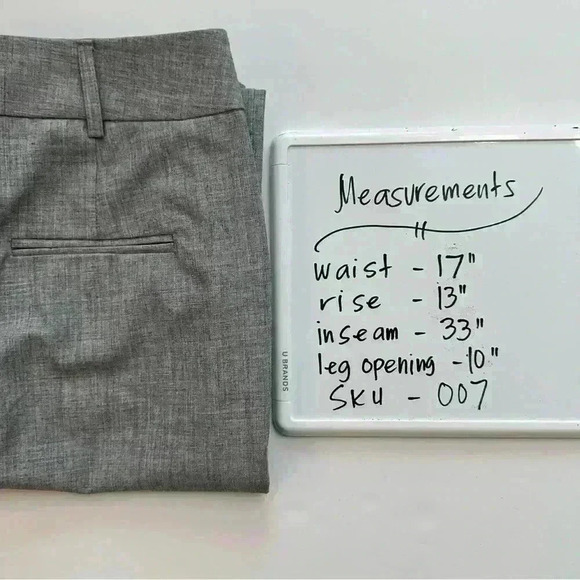 BCX Dress Pants Gray Heathered Stretch Pockets Lined‎ Size 13 Career Business - Picture 10 of 10